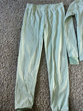 LAKE Light Mint Green Striped pajamas